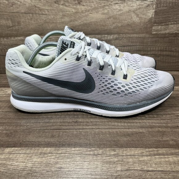 Nike Other - Nike Zoom Pegasus 34 Gray Mens US Size 12 EUR 46 880555-010 Running Shoes